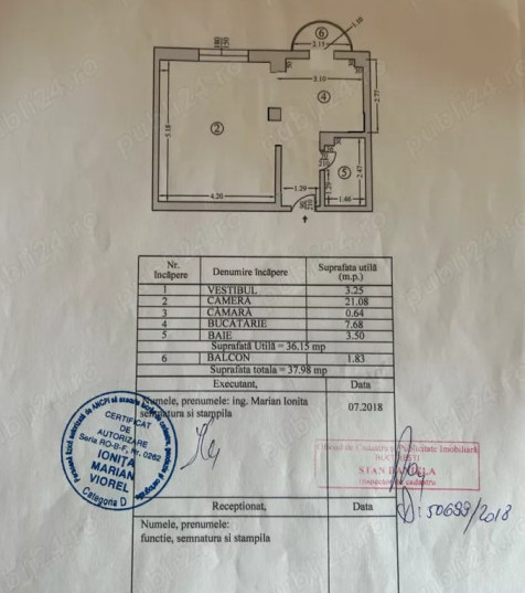 Vanzare Garsoniera, zona Ultracentral