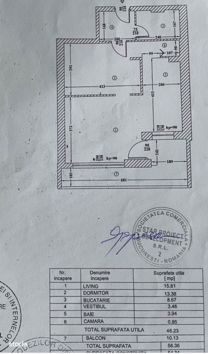 Vanzare garsoniera dubla zona Pod Constanta