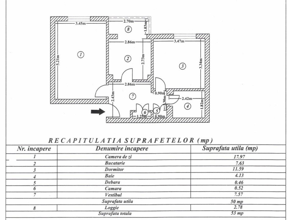 Vanzare apartament 2 camere Aviatiei