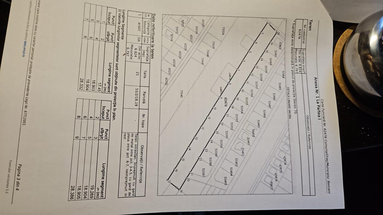 Teren intravilan situat in Orasul Berceni