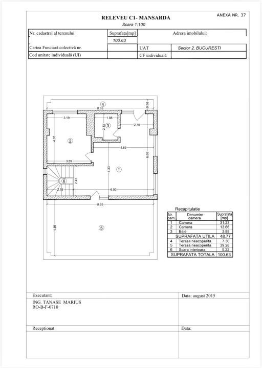    Vanzare apartament 5 camere tip penthouse Floreasca