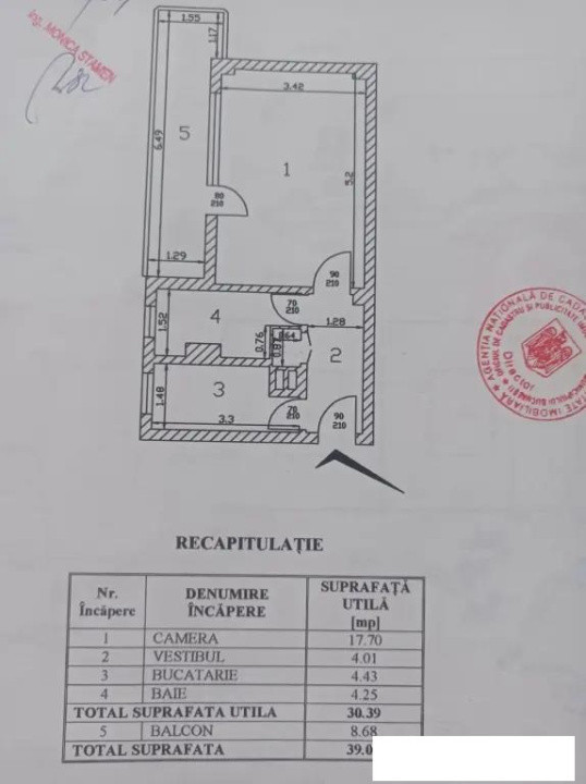 Vanzare garsoniera zona Militari Gorjului