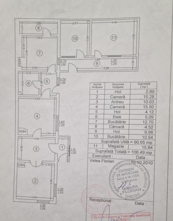 Casă 4 camere  3 dormitoare in zona București Noi -Singur în curte