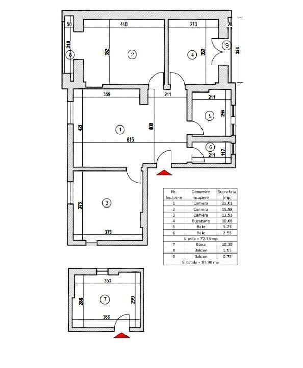 Vanzare apartament 3 camere Ion Mihalache zona Aviator Popisteanu